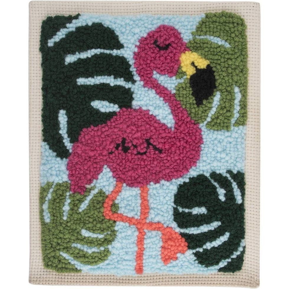 DIY Landscape Punch Needle Embroidery Kit Carpet Tufting Loop Pile