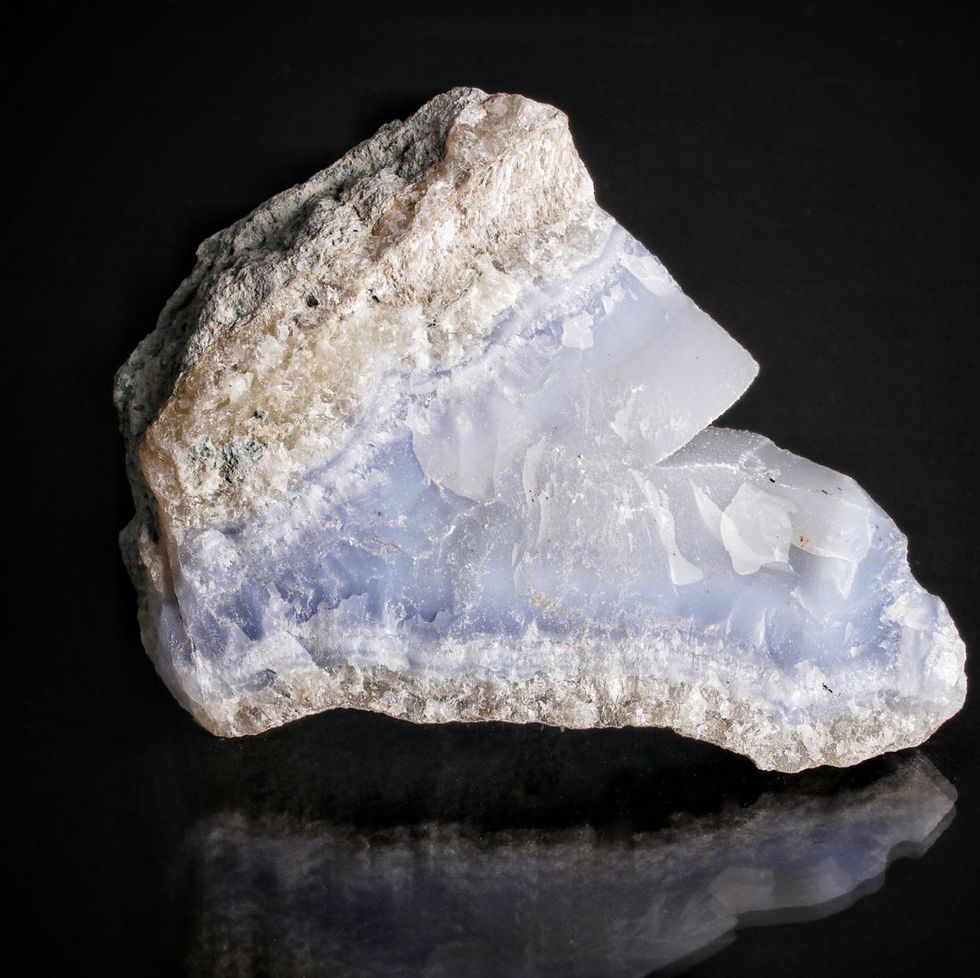 Blue agate lace crystal matrix