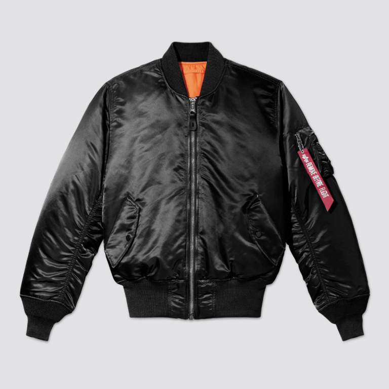 Womens Classic Retro Harrington Biker Jacket MA1 Army Badges Vintage Bomber Coat 
