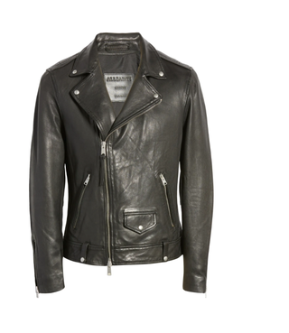 AllSaints Milo Leather Biker Jacket