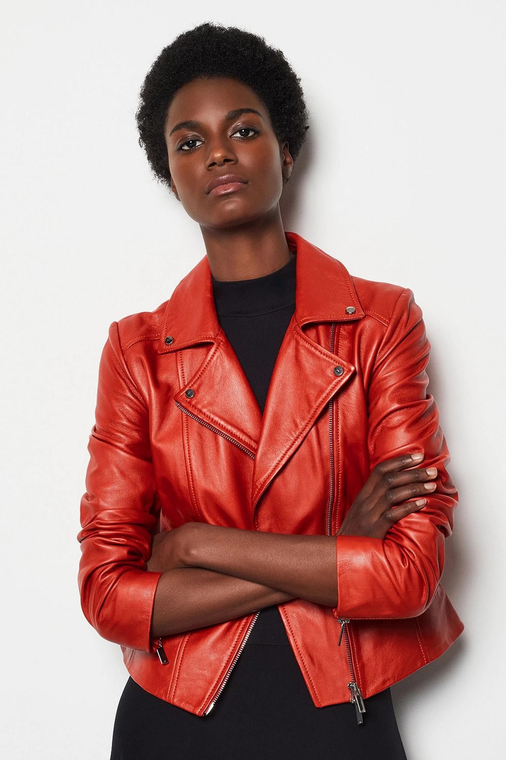 faux womens biker jacket