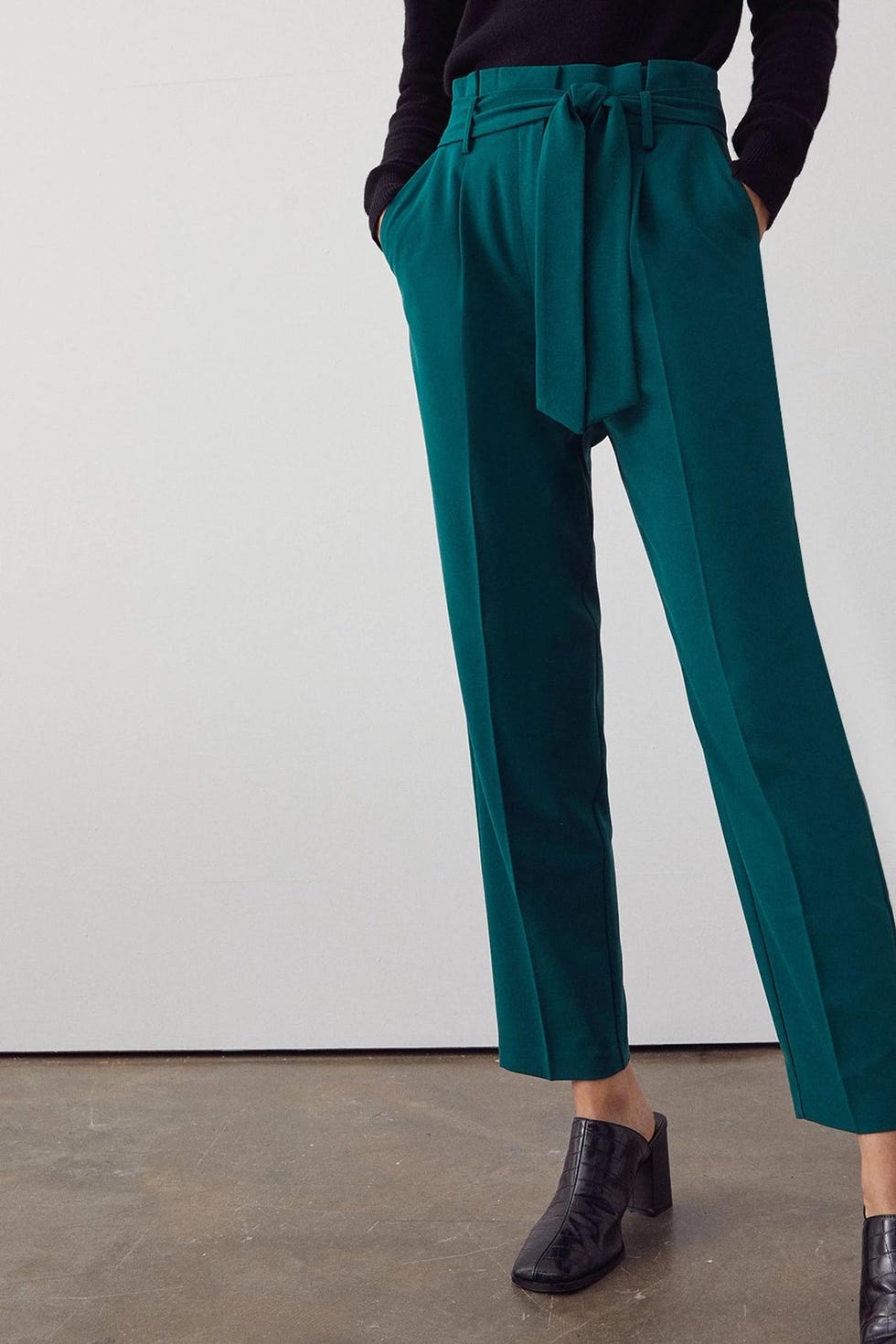 Essential Tie Waist Peg Trouser
