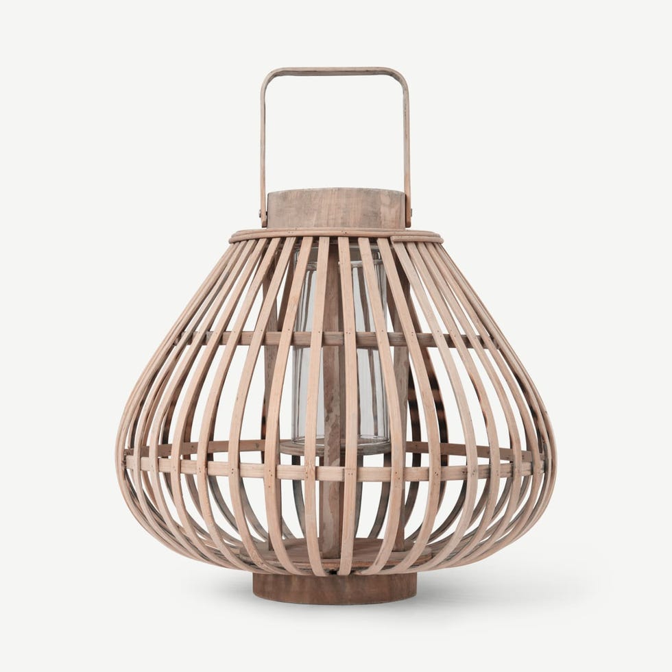 Lantern, Natural Bamboo