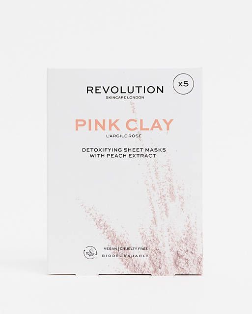 Biodegradable Detoxifying Pink Clay Sheet Mask Pack