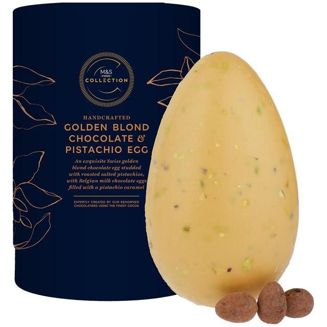 M&S Collection Golden Blond Chocolate & Pistachio Egg