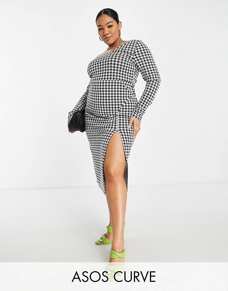 Women's The A&F Camille Long-Sleeve Midi Dress | Women's Clearance |  Abercrombie.com