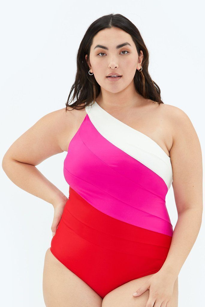 The Sidestroke Color-Block One-Piece Swimsuit