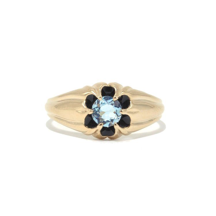 14k Oval Aquamarine and Diamonds March Birthstone Ring – Malick & Grace