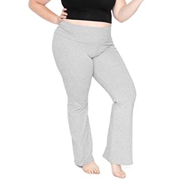 Stretch is Comfort Women's Foldover Plus Size Yoga Pants