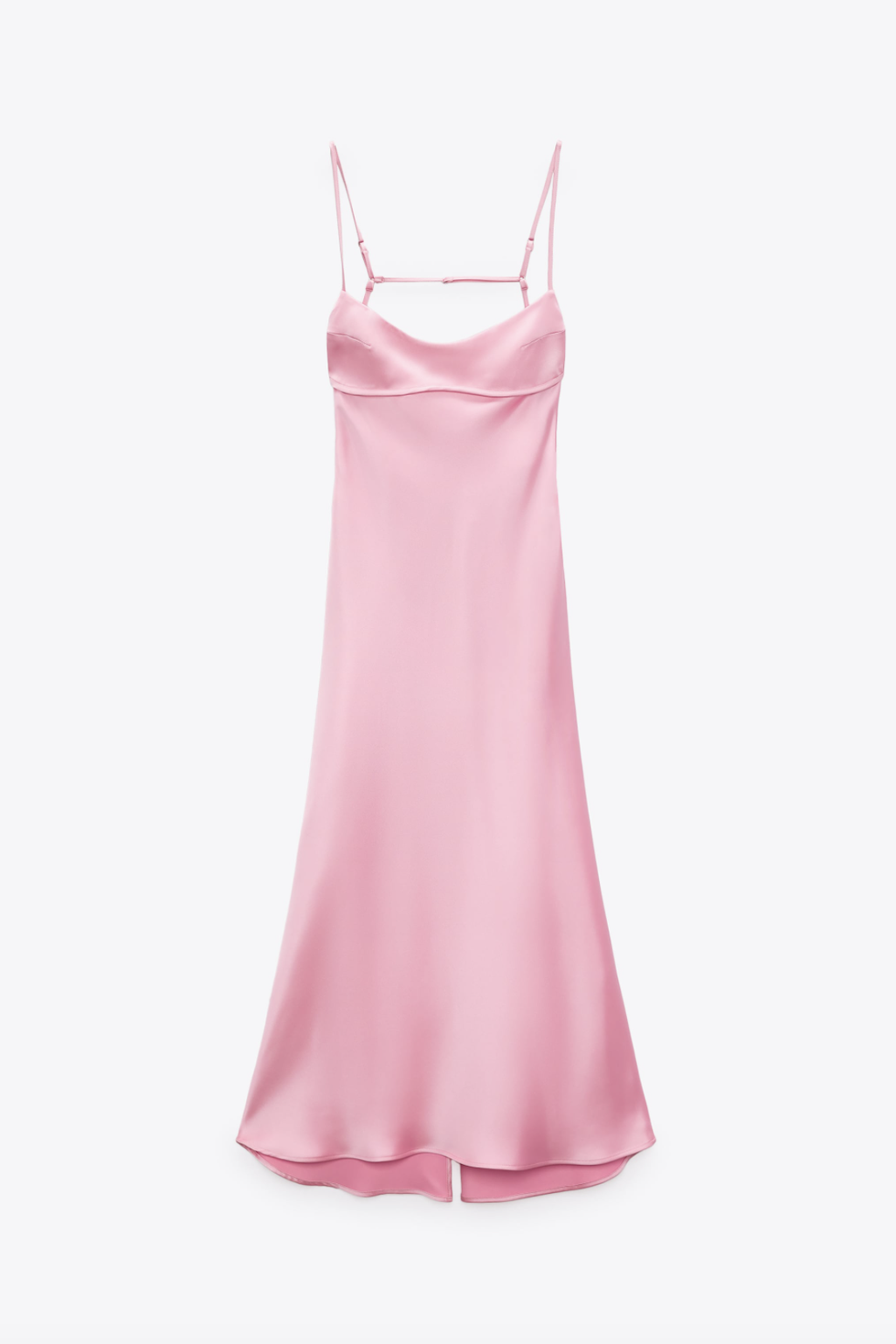 Zara Satin Effect Corset Style Dress Size Large