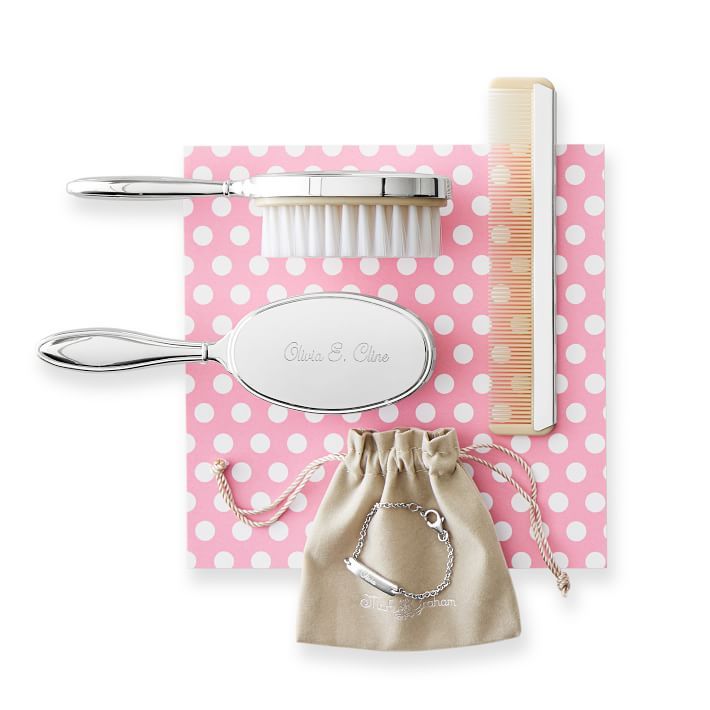 Silver Baby Brush & Comb Set