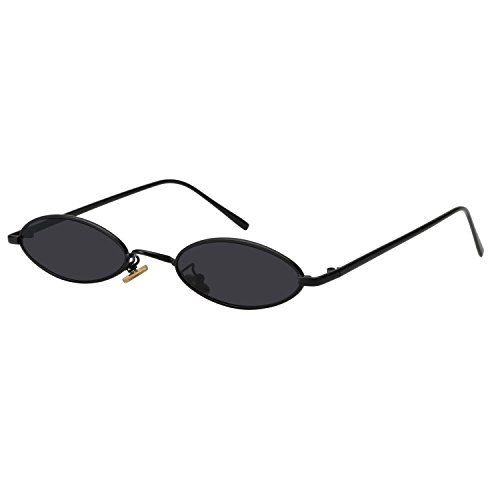 Vintage Oval Small Metal Sunglasses