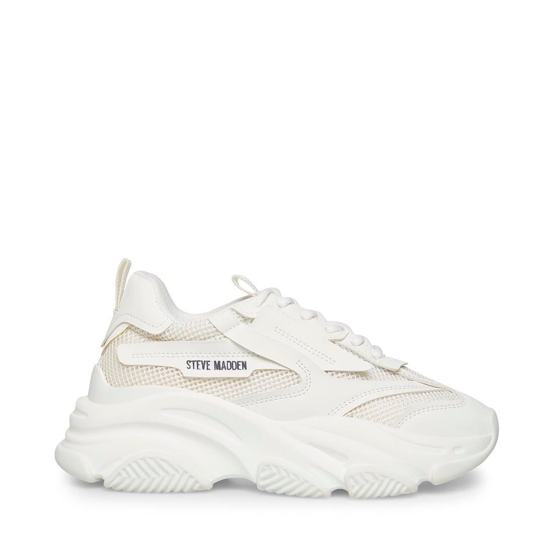 platform chunky white sneakers