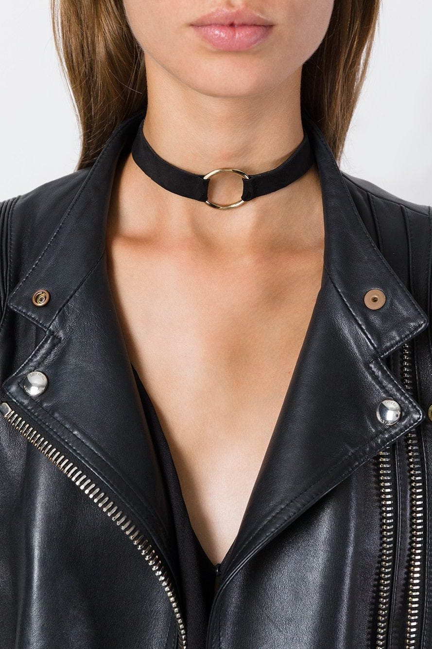 Manokhi Ring Detailing Choker Manokhi Ring Detailing Choker