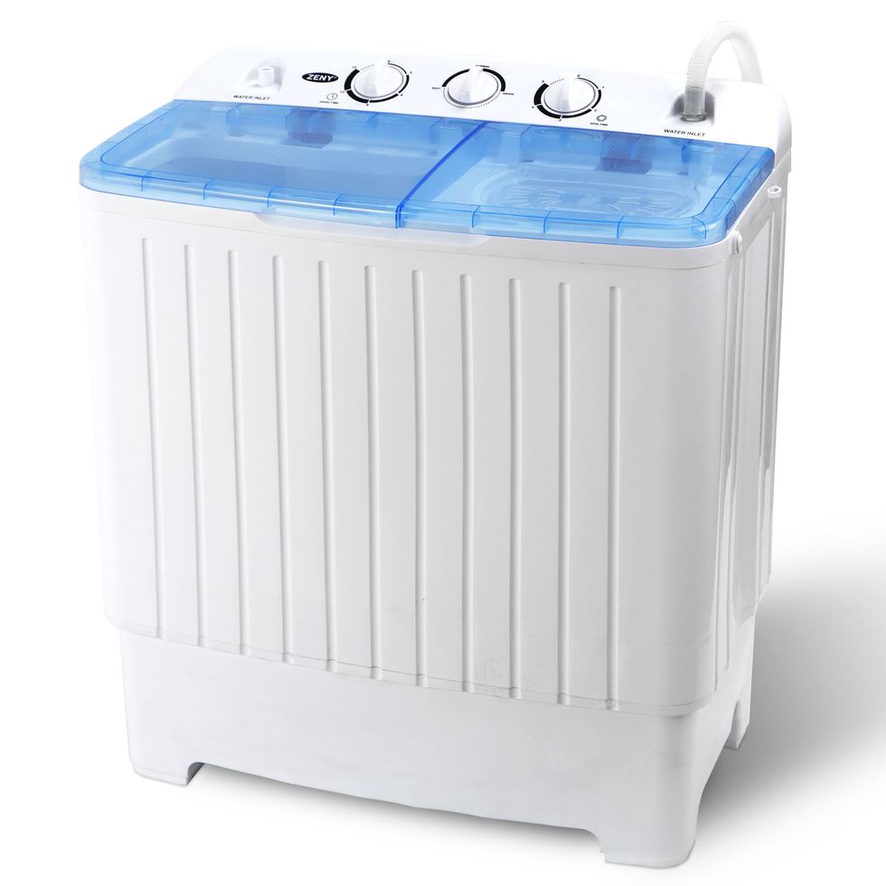 Mini Washing Machine Foldable Portable Laundry Machine With Spin Dryer For  Camping Rv Travel Small Spaces College Dorms With Power Adapter, High-quality & Affordable