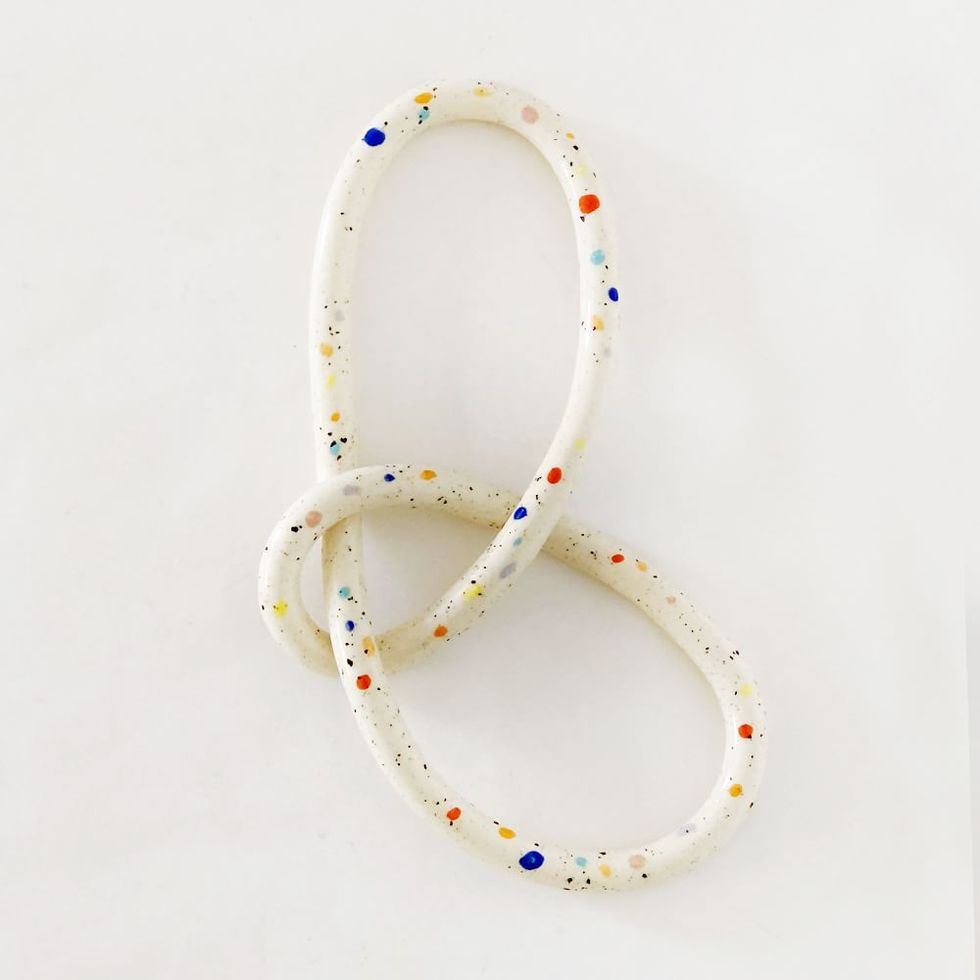 Object Matter Ceramic Double Sprinkle Circle Knot
