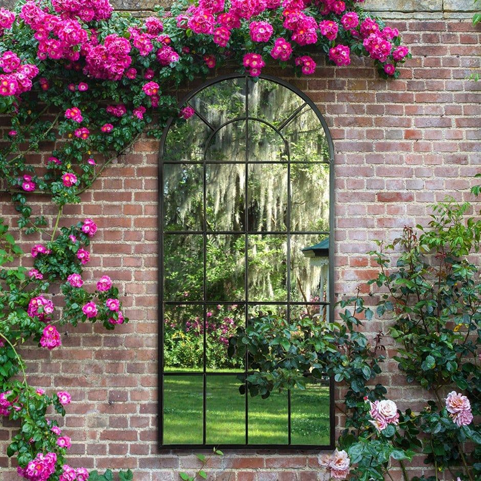 Somerley country arch large garden mirror