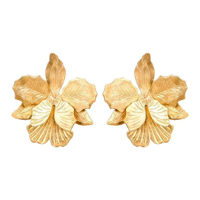 Little Laelia Orchid Earrings