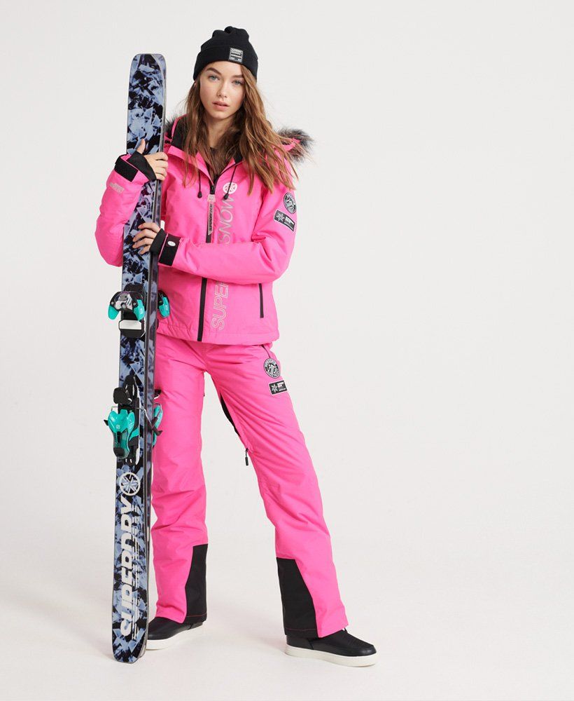 PANT. WOMEN'S DARE 2B  ATTRACT PINK WATERPROOF AND BREATHABLE SKI SALOPETTES 