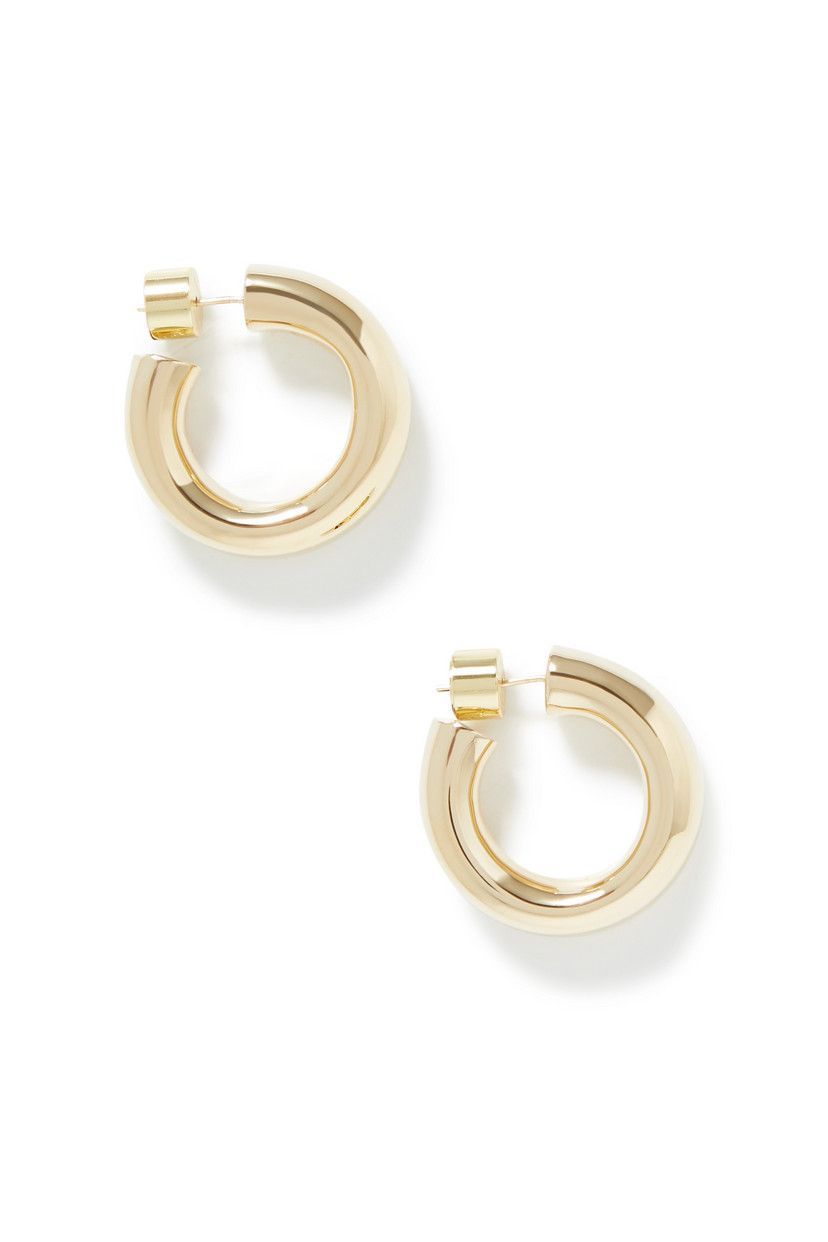 Kevin Huggies Gold-Plated Hoop Earrings