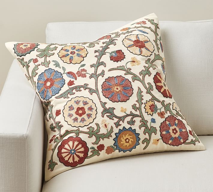Penelope Embroidered Pillow Cover