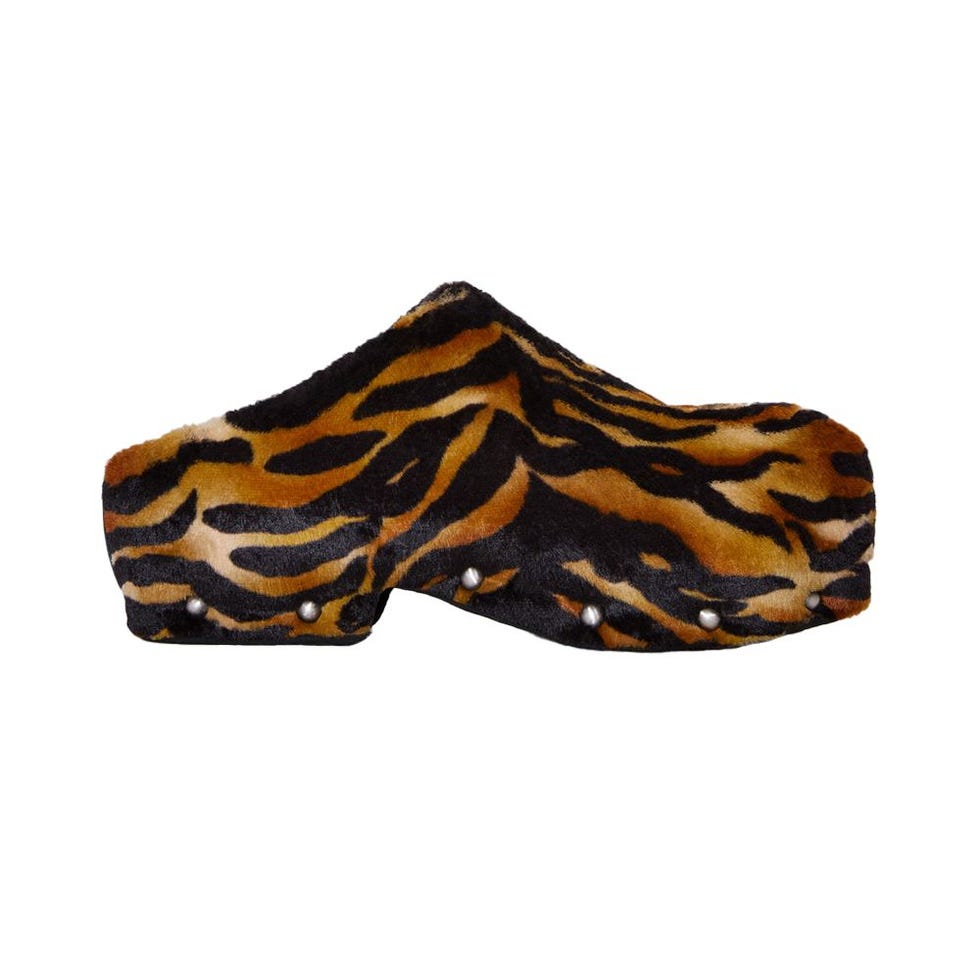 Tiger Print Clogs