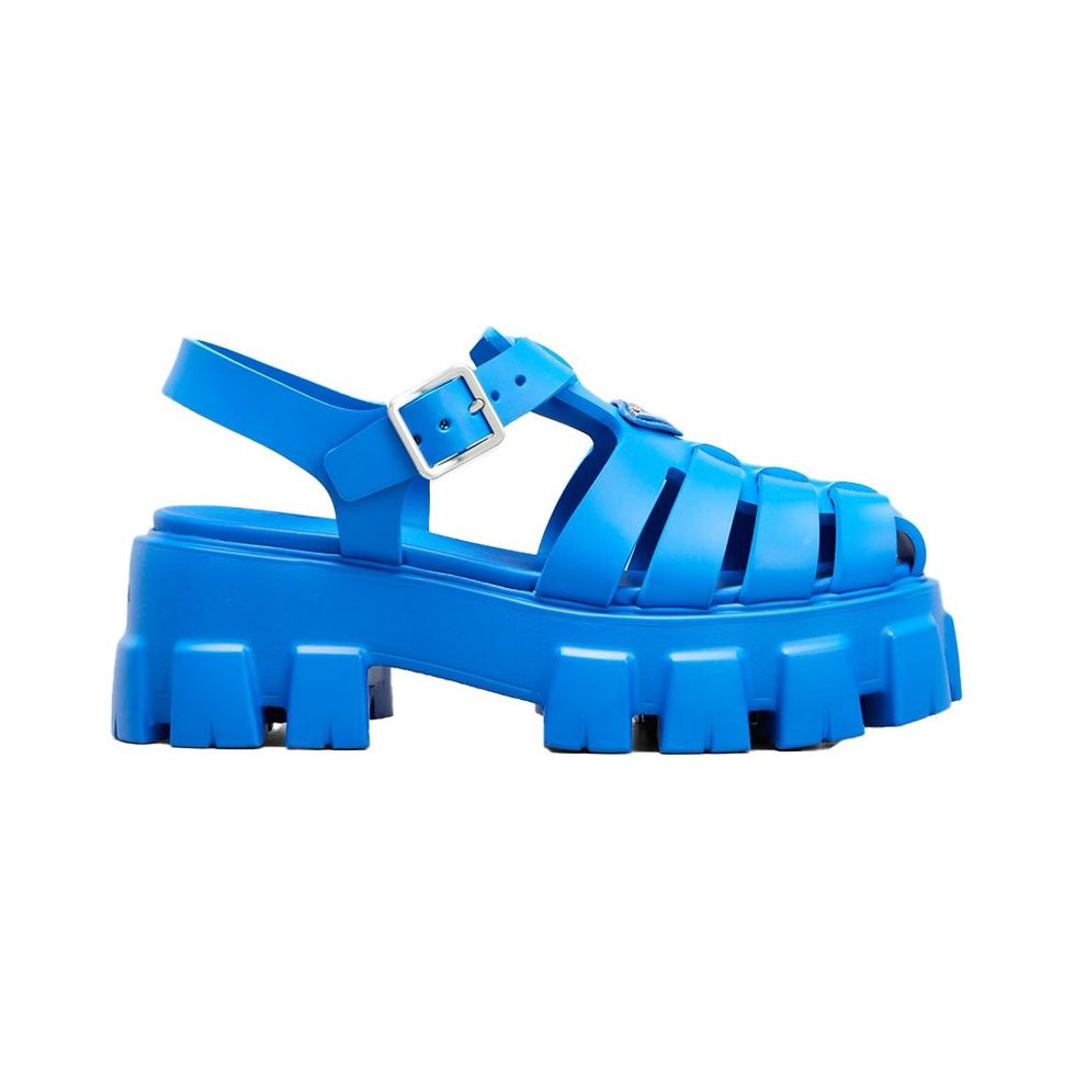 Rubber Logo Chunky-Sole Fisherman Sandals
