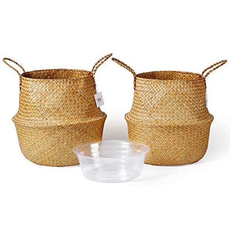 Seagrass Belly Baskets, Set of 2 