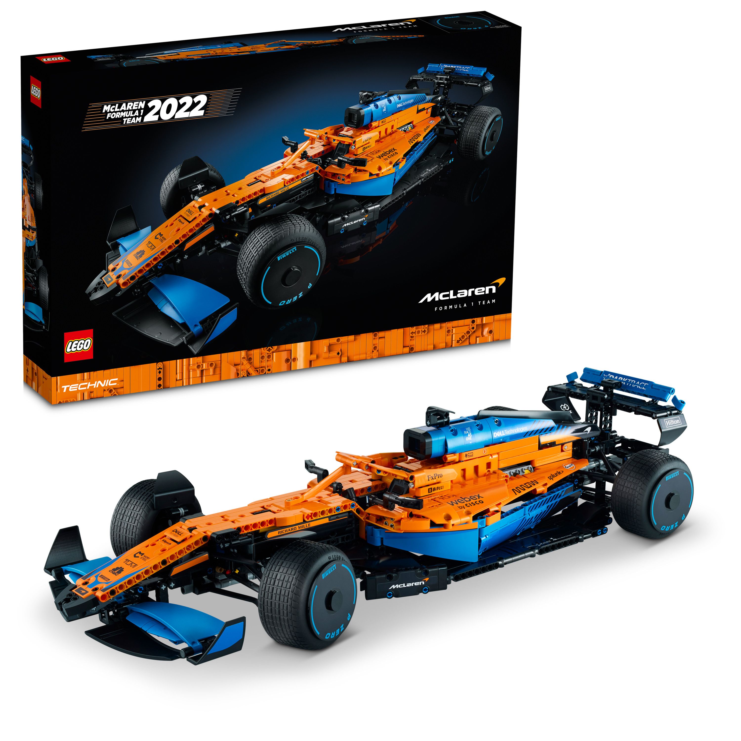 LEGO Technic McLaren Formula 1 Race Car 42141 Model Building Kit for Adults; Build a Replica Model of the 2022 McLaren Formula 1 Race Car (1,432 Pieces)