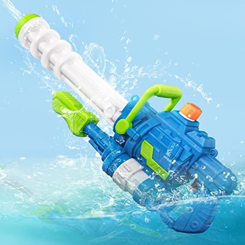 Water Blaster 11.75" Clear Plastic Water Cannon 6 Pcs 
