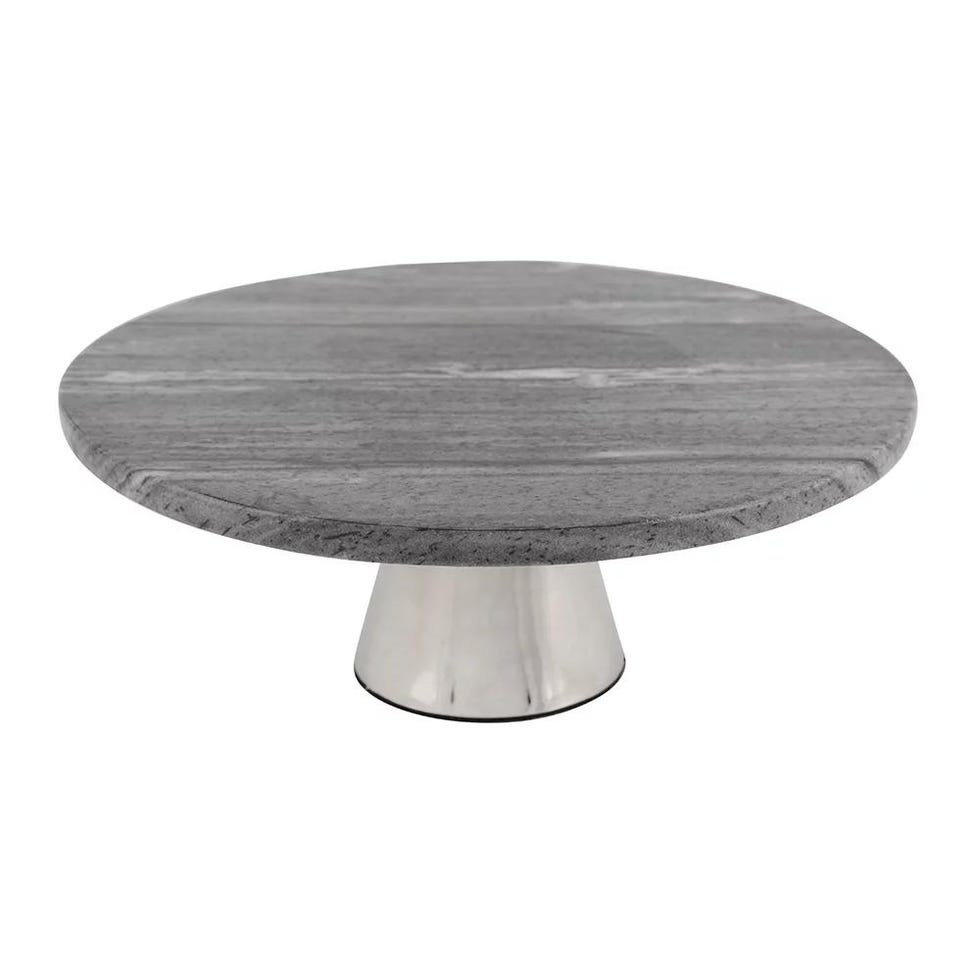 Marble Cake Stand - Black, Amara, £50