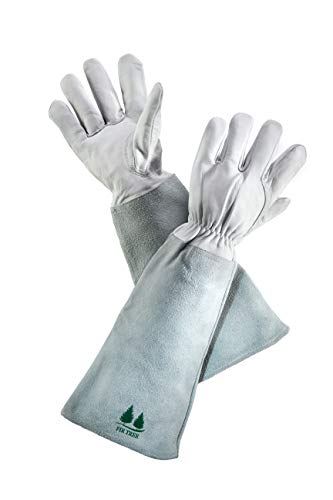 Leather Gardening Gloves with Gauntlets