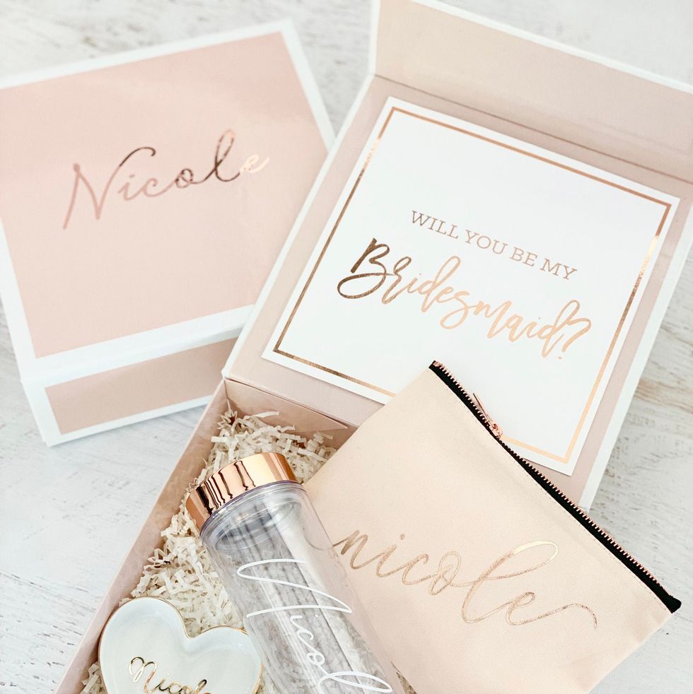 PINK Bridesmaid Proposal Box