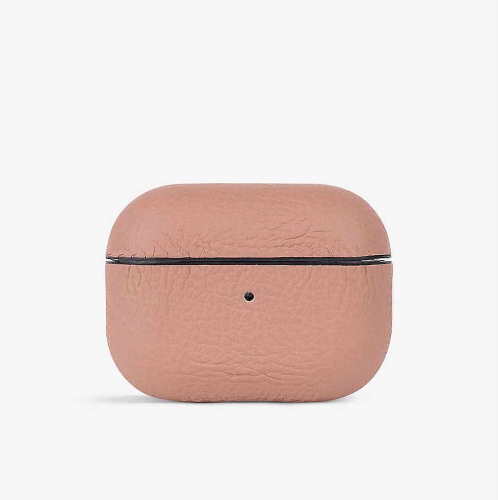 MINTAPPLE Top Grain textured-leather AirPod Pro case