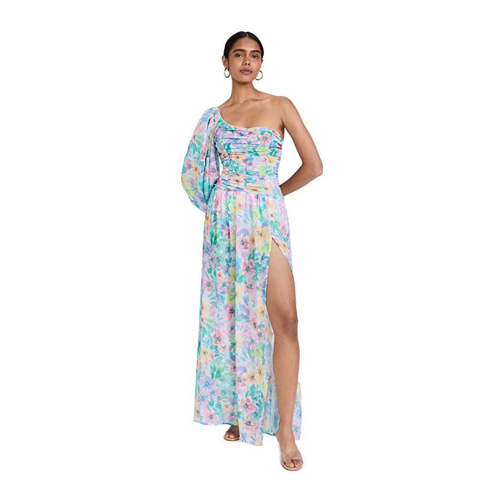 For Love & Lemons Women's Blaire One Shoulder Maxi Dress