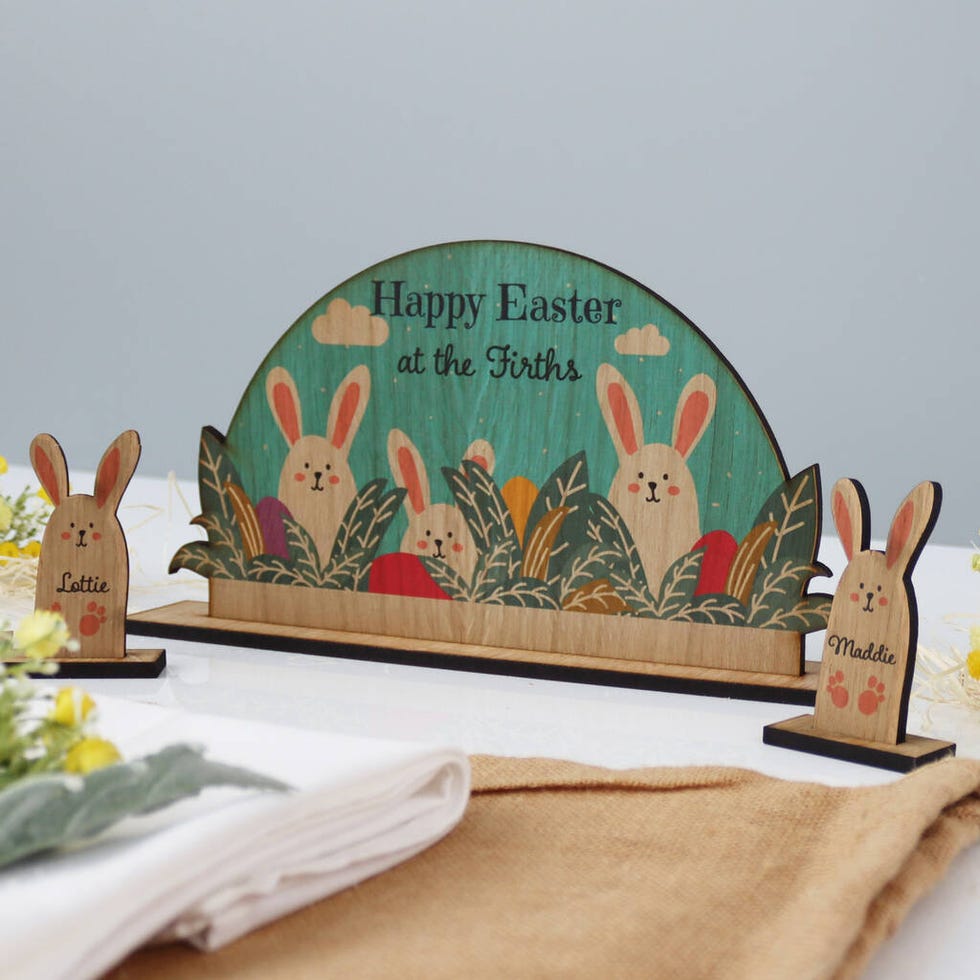 Personalized Easter Honeycomb Decorations Easter Table