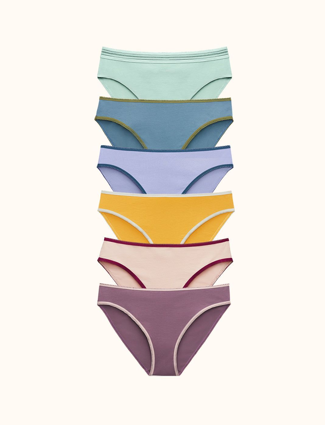 ZLYC Women Comfort Cotton Underwear Hipster Briefs Soft Hi-Cut Bikini Panties 