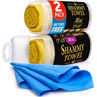 Premium Mini Chamois Cloth for Car - (2 Pack + 1 Towel Free) - 17”x13” - Super Absorbent Car Shammy Towel - Scratch-Free Shammy Cloth for Car Premium Mini Chamois Cloth for Car - (2 Pack + 1 Towel Free) - 17”x13” - Super Absorbent Car Shammy Towel - Scratch-Free Shammy Cloth for Car