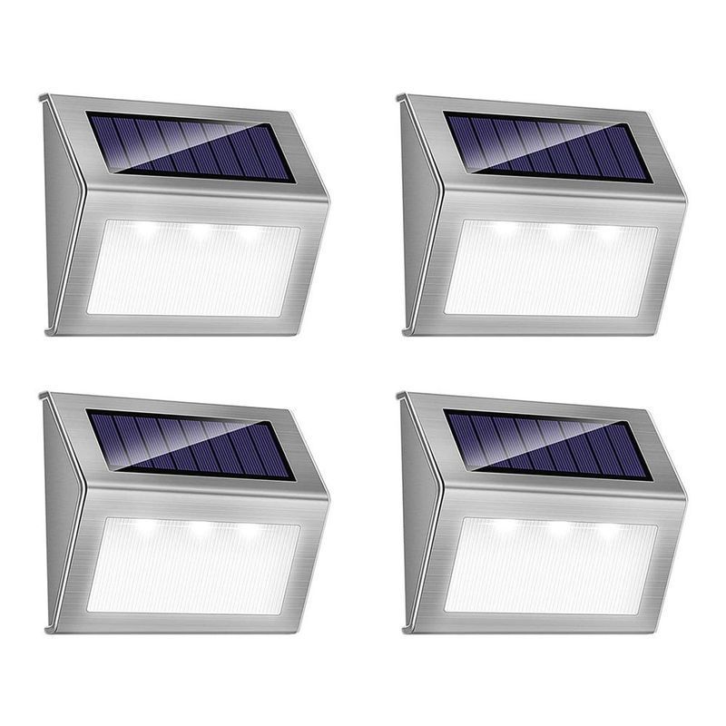 Outdoor Solar Deck Step Lights (Set of 12)