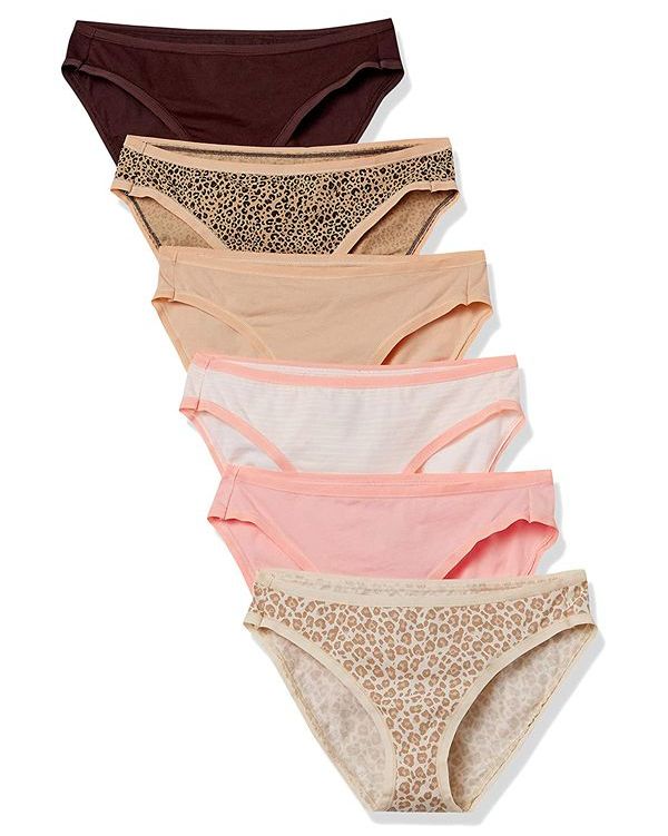 Sexy Basics Women's 12 Pack Cotton Brief Soft Underwear | Full Coverage  Panty Briefs -Assorted Colors & Prints