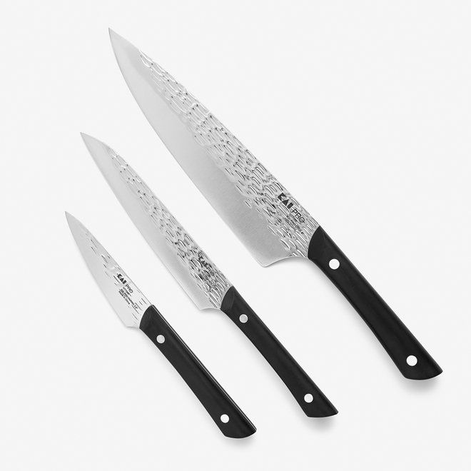 Hammered Pro 3-Piece Knife Set