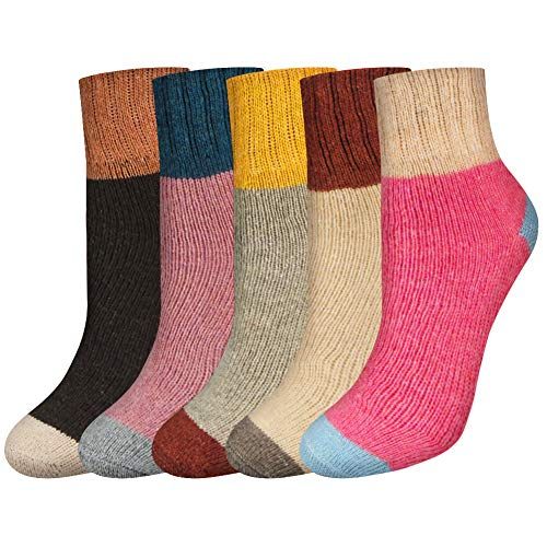4 Pairs Women Love Heart Pattern Ankle High Low Cut Soft Casual Cotton Socks UK 