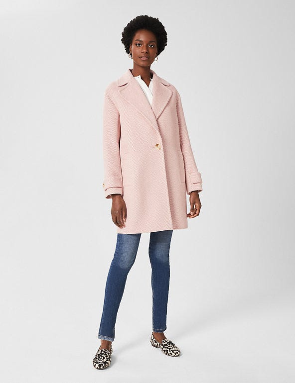 Wool Rich Single Breasted Longline Coat