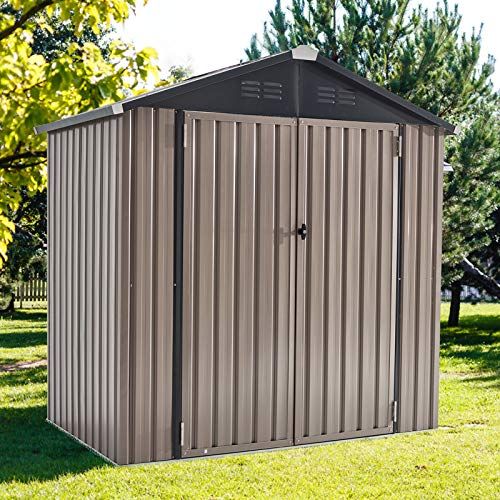 6 by 4–Foot Outdoor Metal Storage Shed
