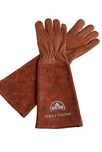 Legacy Gardens Leather Gloves with Gauntlets