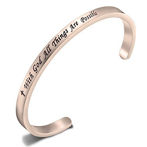'With God All Things Are Possible' Bangle 