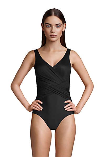 Smoothies Channel Cross-Over Long Sleeve Swimsuit - True - Body Glove