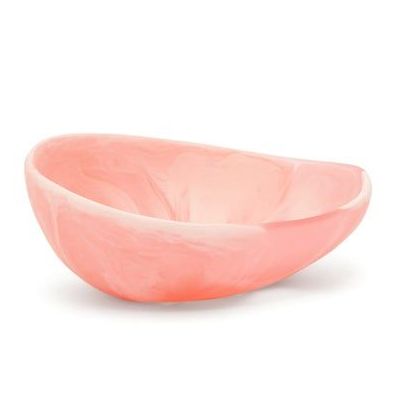 Flow marbled-resin dessert bowl