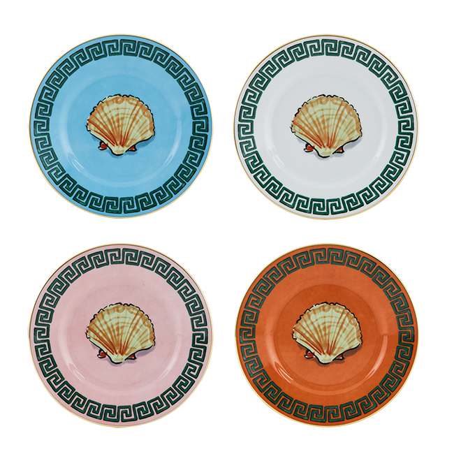 Mix of four bread plates