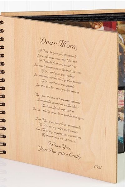 Dear Mom Poem Personalized Photo Album